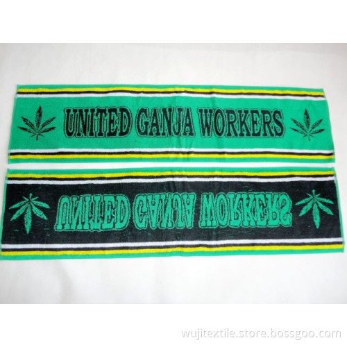 SGS Cotton Sports Towel Gym Towel with Printing (WJ-G834)